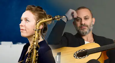Tineke Postma (Hollanda Saksafon & Cenk Erdoğan (Türkiye Gitar
